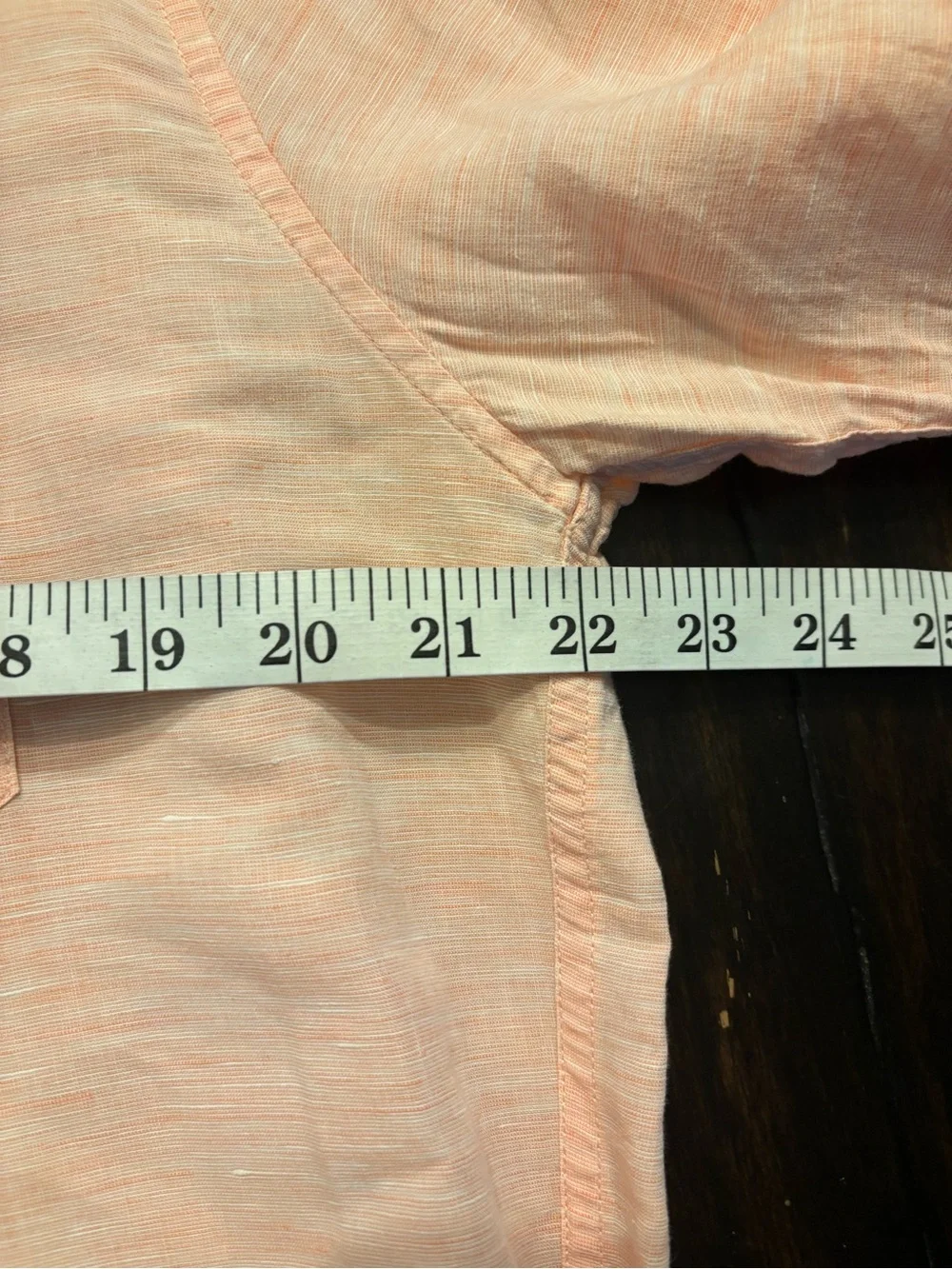 J. Crew Peach Button-Down linen blend slim Long-Sleeve Shirt size xl